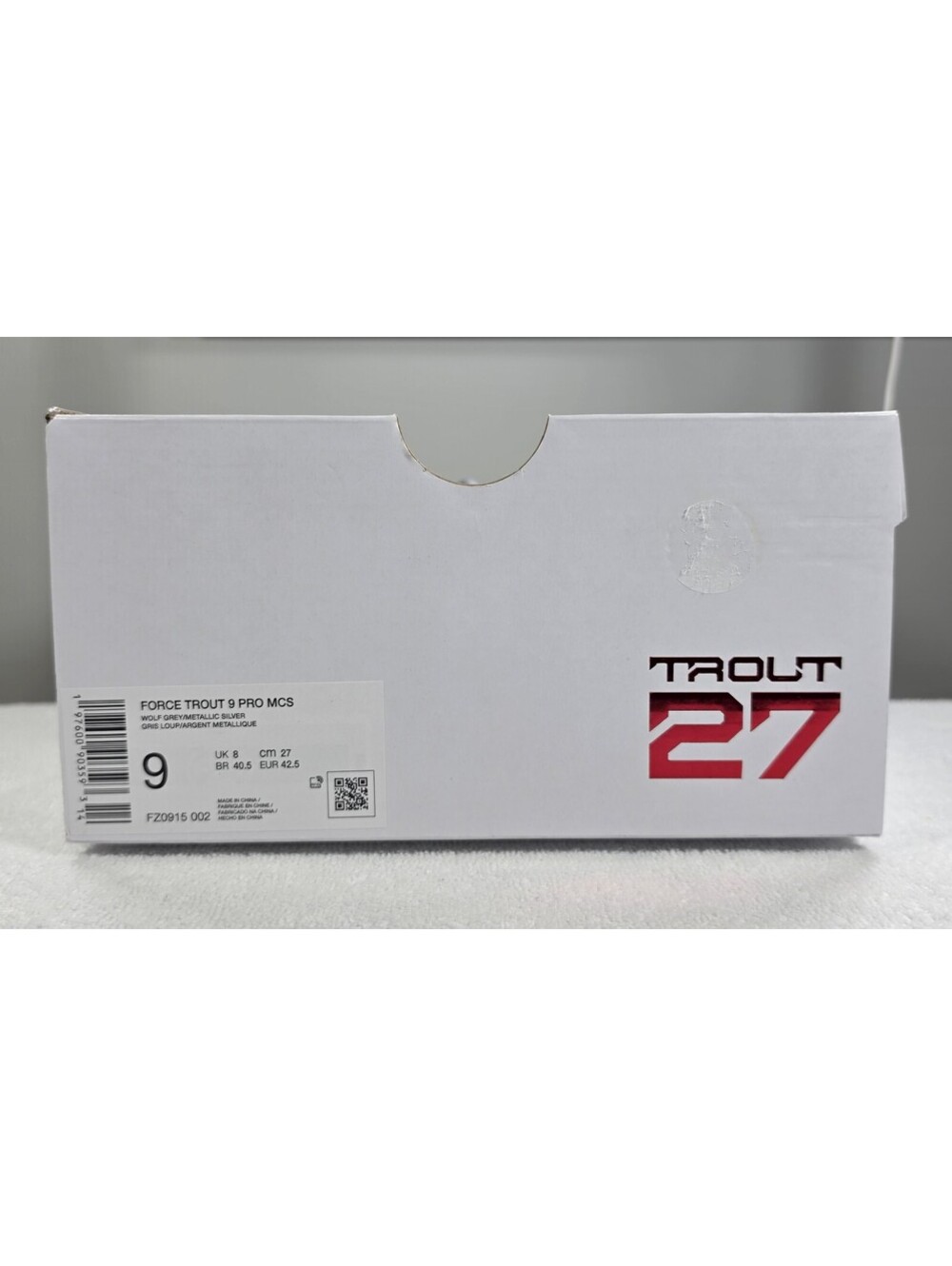Nike Force Trout 9 Pro MCS Men's 9 Baseball Cleats Grey FZ0915-002 NWOT No Box - Picture 10 of 15
